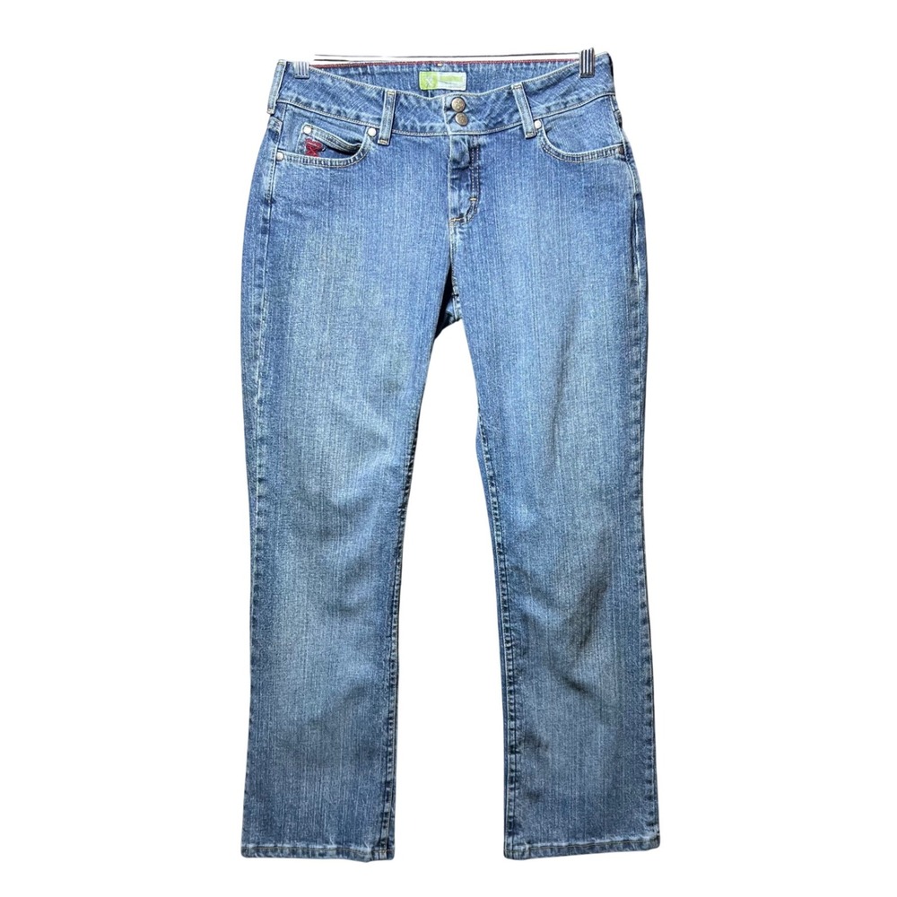 Wrangler Twenty X Jackson Womens 7/8 30 Medium Wash Slim Straight‎ Leg Jeans